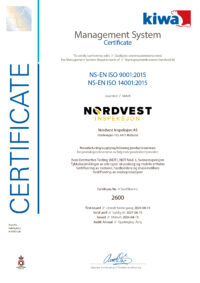 ISO Sertifikat Nordvest Inspeksjon 2